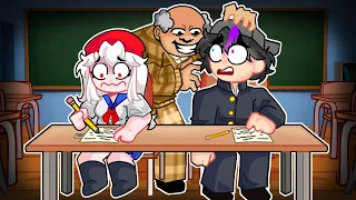 HICIMOS TRAMPA EN EL EXAMEN DE LA ESCUELA | Cheating During Testing Roblox
