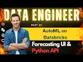 Data Engineering End to End Project - 20 AutoML Forecasting Databricks UI and Python API
