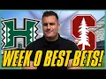 Hawaii vs Stanford BEST Bets College Football WEEK 0 Picks