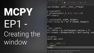 Minecraft clone in Python tutorial EP1 Creating the window
