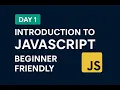 Day 1 Learn JavaScript in 10 Minutes Start Coding From ZERO Beginner Friendly