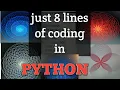 python turtle few lines of code to create a turtle turtle in python to form a circles