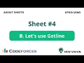 Problem B - Let s Use Getline Assiut Sheet 4 C