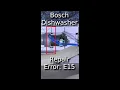 Bosch Dishwasher Fix Error E15 Water Inlet Valve Leak