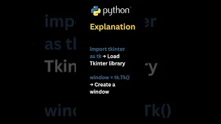Python GUI Program Create GUI Window in Tkinter Python Tutorial