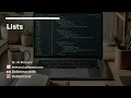 8 Lists - Python Crash Course