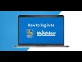 How to log in to MyAdvisor