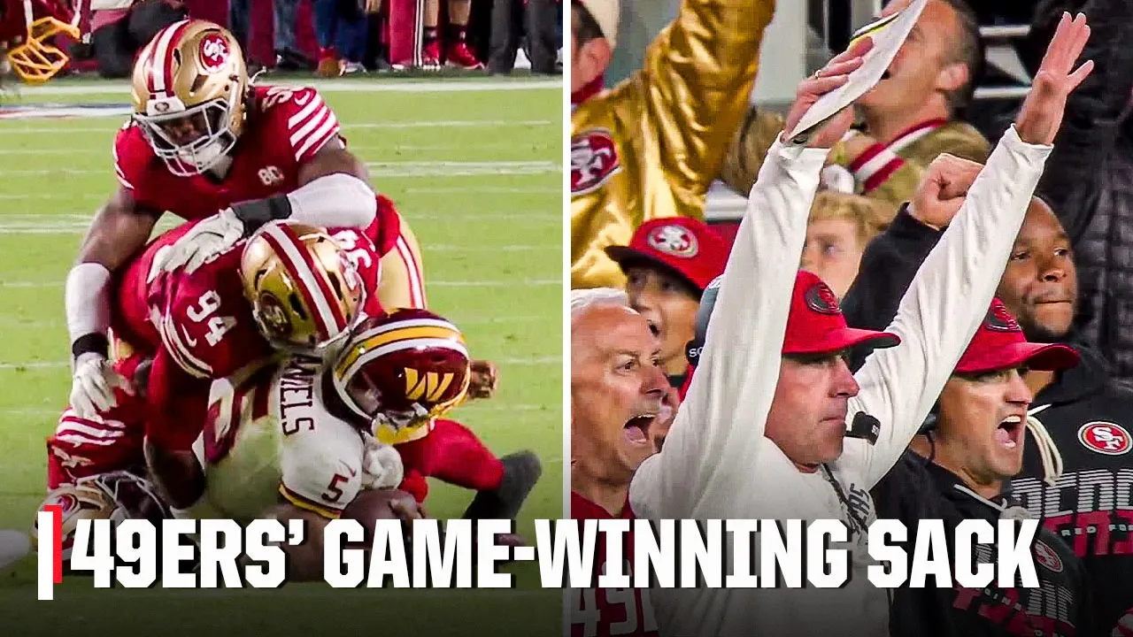 49ERS SACK JAYDEN DANIELS ON THE FINAL PLAY TO STAY UNDEFEATED 🔥 | NFL on ESPN