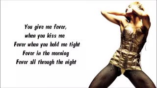 Madonna - Fever Karaoke / Instrumental with lyrics on screen