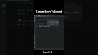 Python Program to Convert Binary to Decimal Beginner Friendly Tutorial