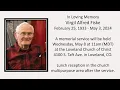 Virgil Fiske s Memorial Service May 8 2024