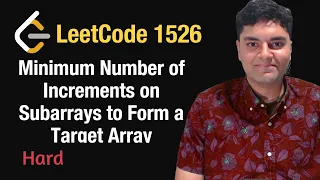 Minimum Number of Increments on Subarrays to Form a Target Array - Leetcode 1526