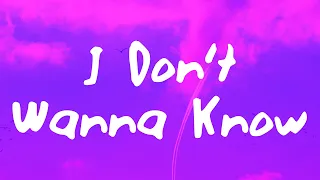 Mario Winans - I Don't Wanna Know (Lyrics)