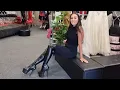 Ashley Tries Out Pleaser ADORE-3000 Black Faux Leather 7 Inch Thigh High Heel Platform Boots