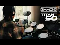 Simmons Titan 50 5-Piece Electronic Drum Kit with Mesh Heads