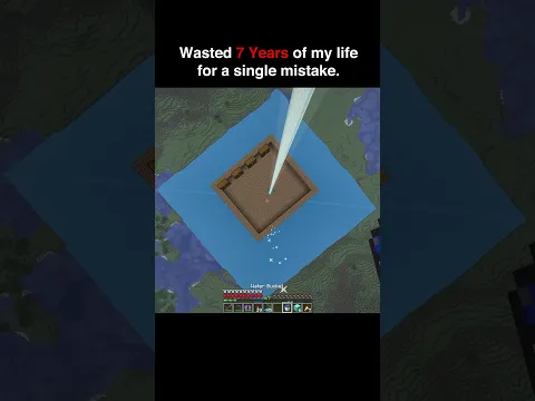 Wasted seven years of my life on this one mistake #minecraft