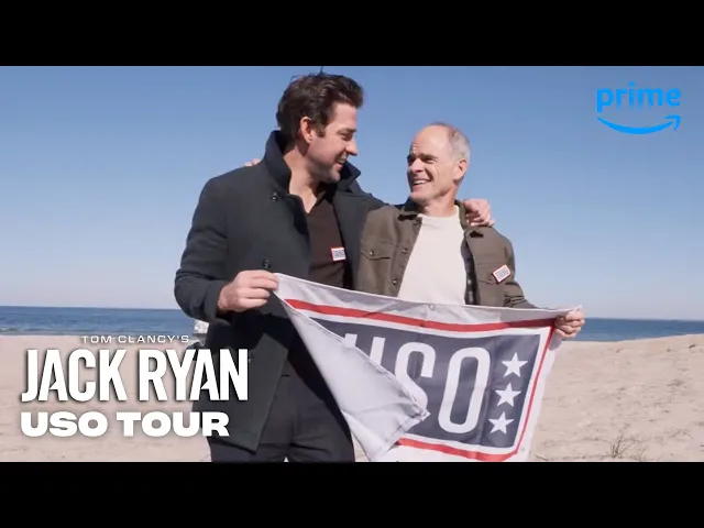 John Krasinski and Michael Kelly USO Tour