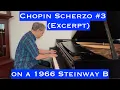 Download Lagu Chopin Scherzo No.3 in C# Minor (Excerpt) - on a 1966 Steinway B