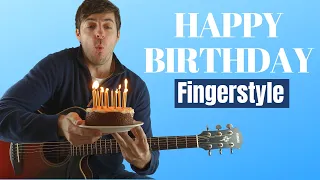 happy birthday easy fingerstyle guitar lesson