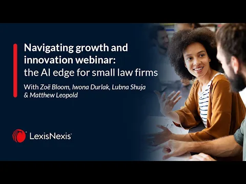 Navigating growth and innovation: the AI edge for small law firms thumbnail