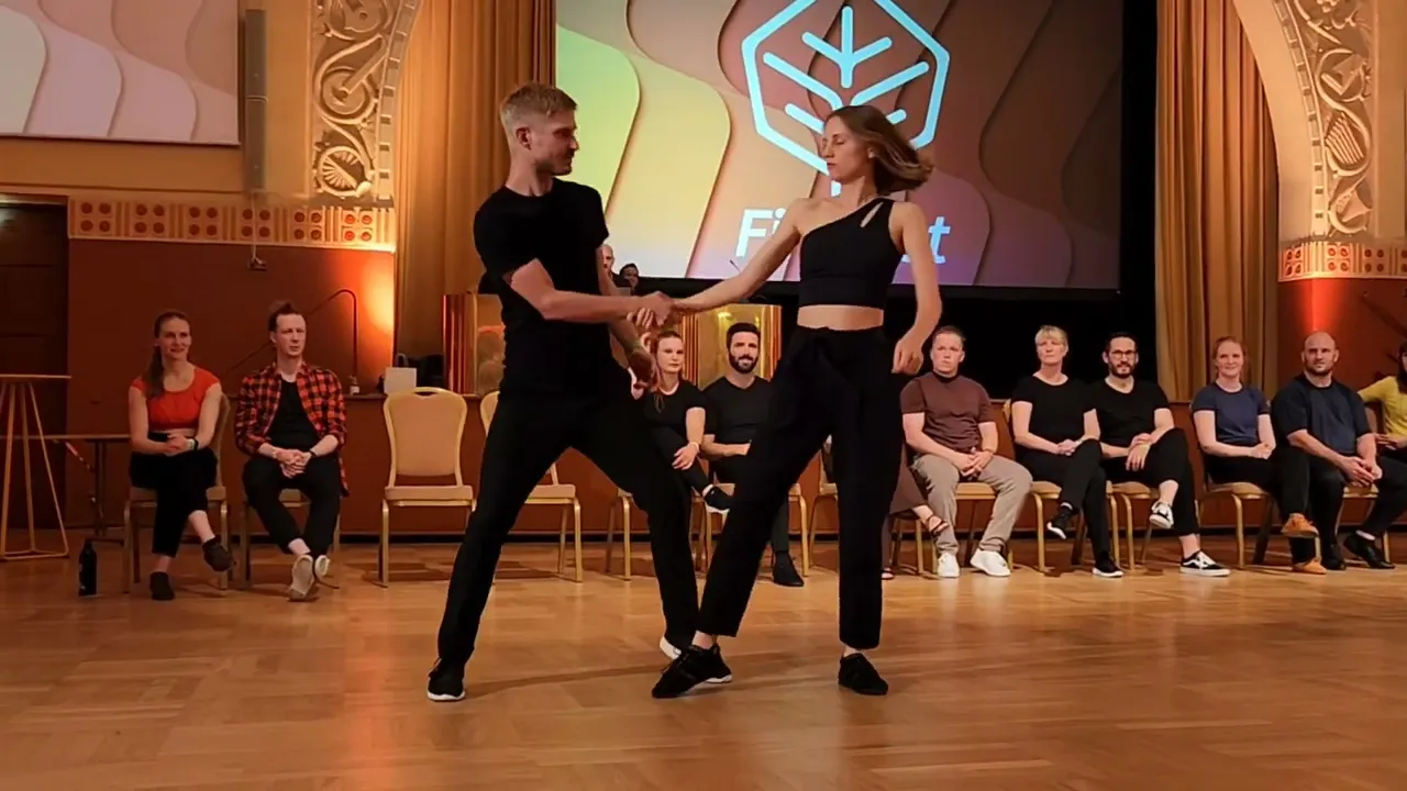 "Starving" Emil Zetterstorm & Lisa Shirokova - 4th place Open Strictly Finals - Finnfest 2023