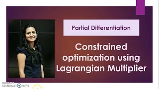 Partial Derivative Constrained optimization using Lagrangian Multiplier - DU Professor