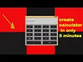 How to creat GUI CALCULATOR in java using netbeans 2017 part 1