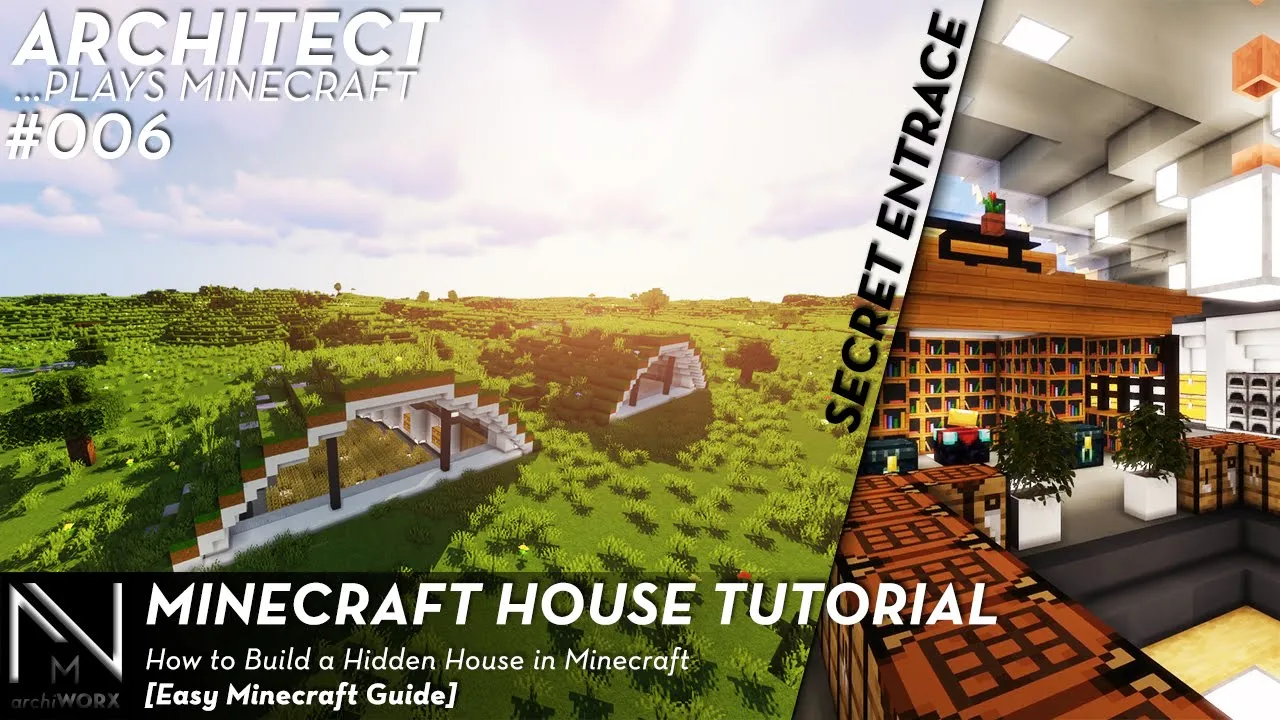 Minecraft House Tutorial | How to Build a Underground House in Minecraft Tutorial