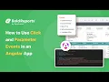 How to Use Click and Parameter Events in an Angular Application