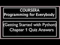 Coursera Programming for Everybody Getting Started with Python Chapter 1 Quiz Answers