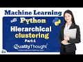 What is Hierarchical Clustering in Machine Learning Machine Learning with Python Tutorial - 21