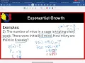 MCF3M - Exponential Functions Growth Decay