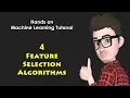 4 Feature Selection Algorithms Machine Learning Tutorial with Python