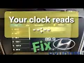 Hyundai clock not showing reset