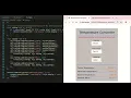 Temperature Converter HTML CSS JavaScript