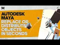 Autodesk Maya 2 EASY techniques to distribute or update your mesh WITHIN SECONDS