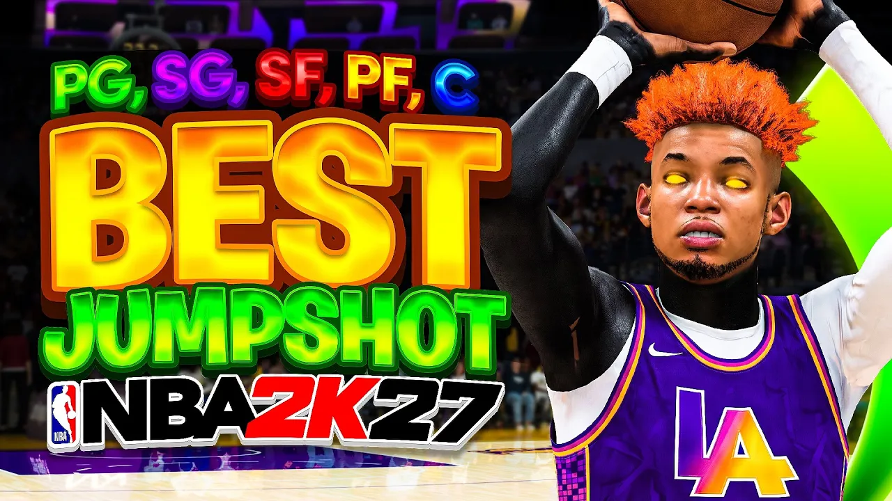 *NEW* BEST JUMPSHOTS for EVERY BUILD + 3PT RATING on NBA 2K27: video thumbnail