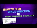 Python Programming Linear Harmonic Oscillator Plotting wavefunction