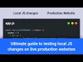 How to load local JS file in production sites for faster debugging Map Local Tool