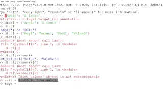 Python Dictionaries Session 6
