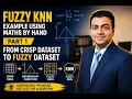 Fuzzy KNN example using maths by hand - Part 1