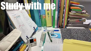 STUDY WITH ME 2hrs Background Noise No Music No Break ASMR Real Time Motivation 
