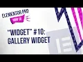 Elementor Pro Widgets Gallery Widget