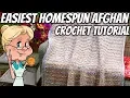 Download Lagu Easiest Homespun Afghan Ever - Crochet Tutorial - 2 different afghans with 1 pattern