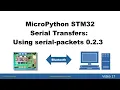 STM32 MicroPython - Serial Transfers using Serial-Packets 0 2 3 between STM32 and Desktop