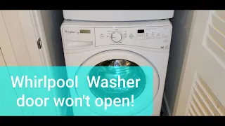 Whirlpool washer door won t open