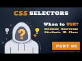 CSS Selectors Element Class Id Attribute Universal Selector CSS Tutorial in Hindi Part 3