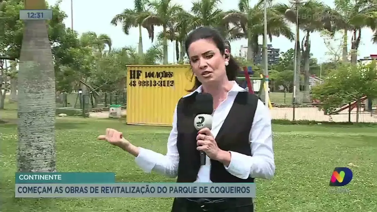 Obras de revitalização do Parque de Coqueiros, em Florianópolis, já começaram