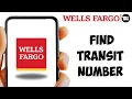 How to Find Transit Number Wells Fargo Wells Fargo Routing Number 2024