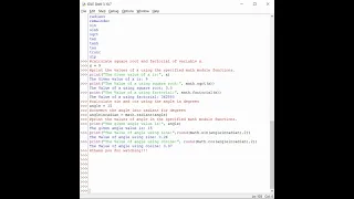 All functions in the Python math module Use the sq root factorial radians sin cos functions